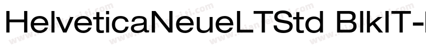 HelveticaNeueLTStd BlkIT字体转换